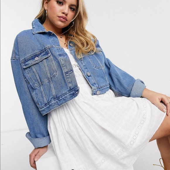 ASOS Curve Jackets & Blazers - ✨Host Picked✨ ASOS Cropped Denim Jacket